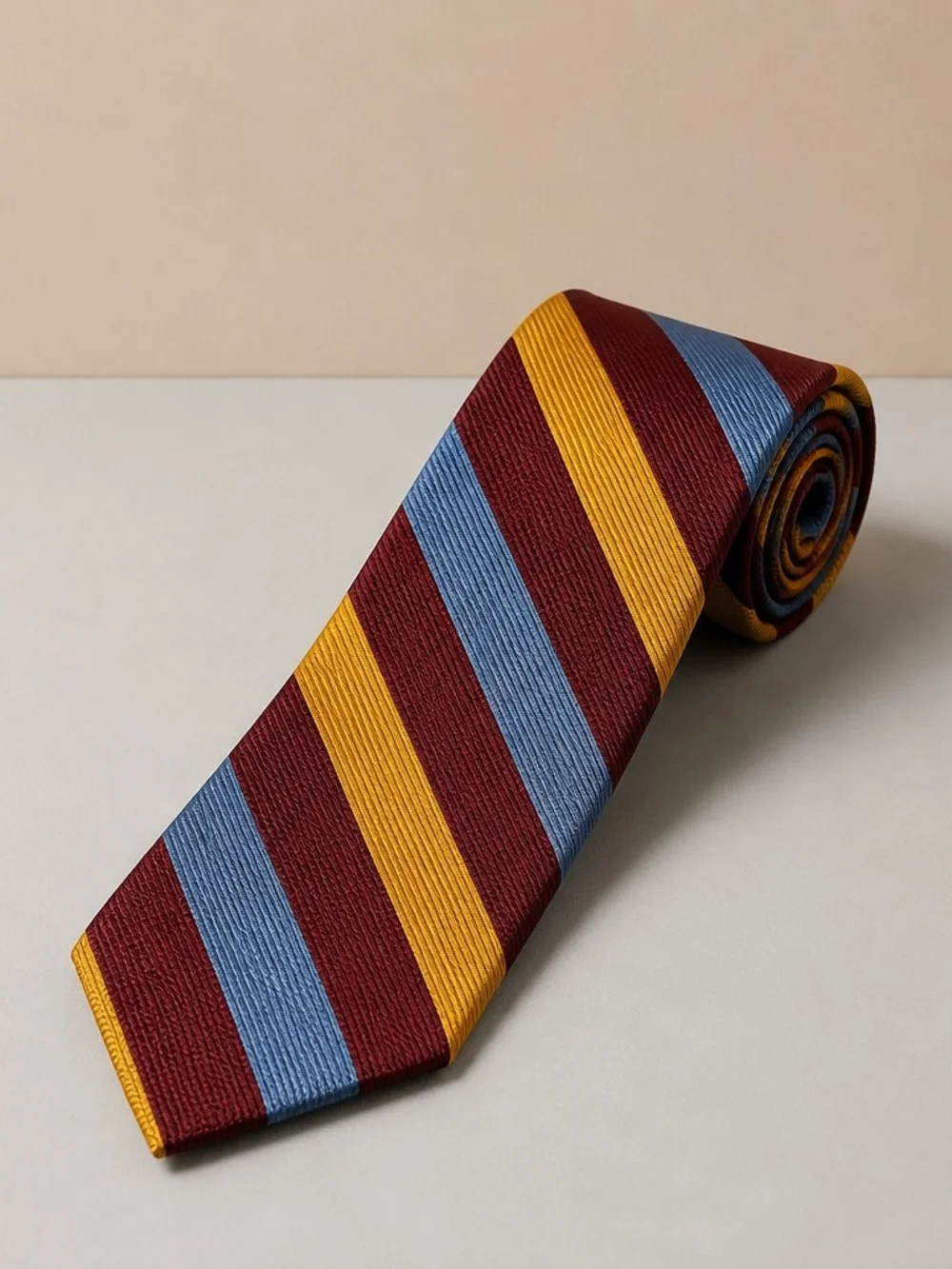 Dion Signature Striped Silk Tie